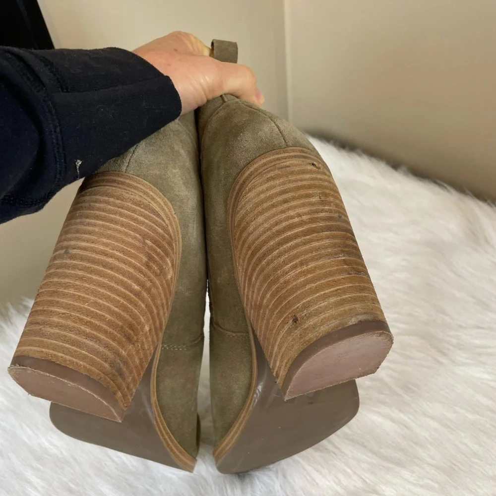 Marc Fisher Women's Suede Ankle Boots - Tan